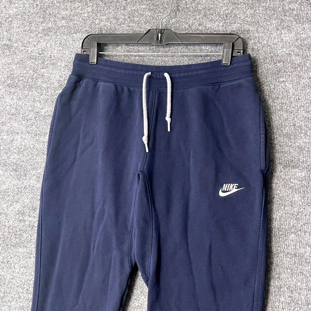 Nike Mens Sportswear Club Fleece Joggers Navy Blue Sweatpants Medium Y2K Running